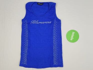 koszulka na ramiączkach jedwabna: Blumarine, T-shirt damski, rozmiar S — 2