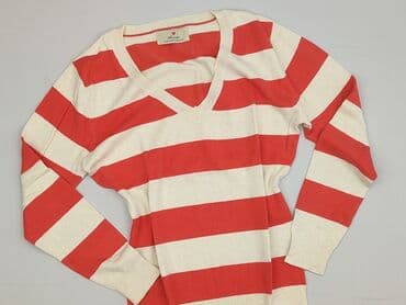 sweter w paski z serduszkiem: Atmosphere, Sweter damski, rozmiar L — 1