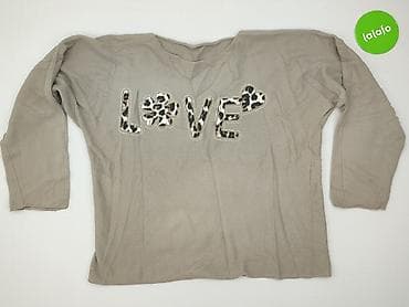 sweter z akrylu: Love, Sweter damski, rozmiar 3XL — 2
