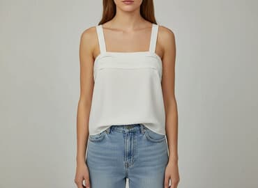 dluga biala koszula: Top damski, rozmiar M — 5