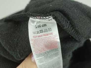 spodnie woskowane czarne: Sweatpants, 11 years, 140/146, condition - Very good — 4