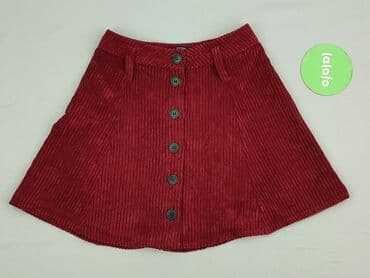 bordowa spódnice plisowane: Bershka, Spódnica damska, rozmiar XS — 2
