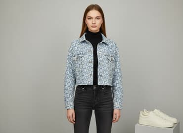 kurtka jeansowa damska cropp: Kurtka jeansowa damska, rozmiar S — 6