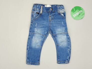 spodnie piżamowe hm: Denim pants, EarlyDays, 6-9 months, condition - Good — 2