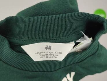 elegancka koszulka: Sweatshirt, H&M, 14 years, 158-164 cm, condition - Perfect — 4