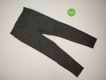 legginsy woskowane wysoki stan: Spodnie materiałowe damskie, rozmiar L — 2