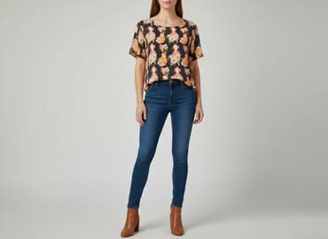 deichmann srebrne buty: Golddigga, Bluzka damska, rozmiar L — 7