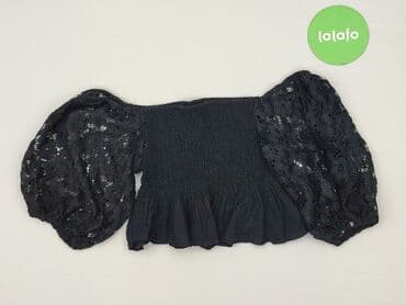 czarne bluzki z rozszerzanymi rękawami: Boohoo, Women`s top, size S — 3