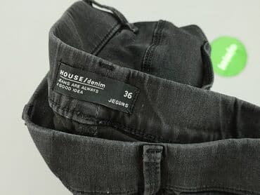 grey jeans: Leggings, Jeansy damskie, rozmiar S — 4