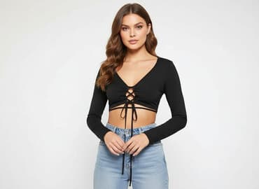 cropp bluzki z krótkim rękawem: Shein, Top damski, rozmiar S — 7