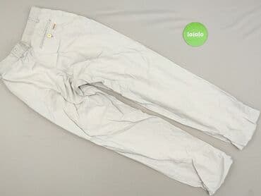 szare jeansy damskie stylizacje: Spodnie materiałowe damskie, rozmiar S — 3