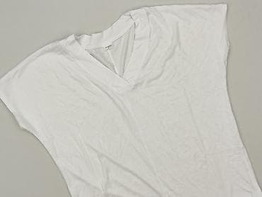 bluzki basic z dekoltem v: T-shirt damski, rozmiar M — 1