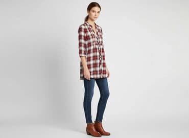 koszula flanelowa carhartt: Fishbone, Tunika damska, rozmiar S — 7