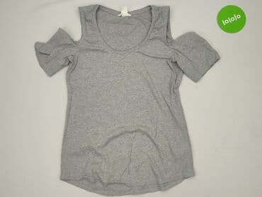 szara bluzka h m: H&M, Bluzka damska, rozmiar L — 2
