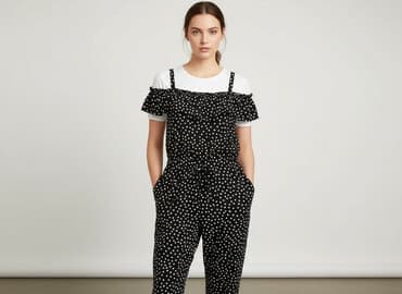 kombinezon długi rękaw krótkie spodenki: George, Kombinezon damski, rozmiar S — 6