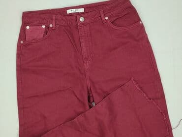 jeansy bordowe damskie: NA-KD, Jeansy damskie, rozmiar L — 1