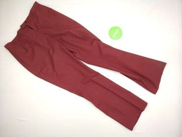 legginsy damskie bordowe: Spodnie materiałowe damskie, rozmiar L — 2