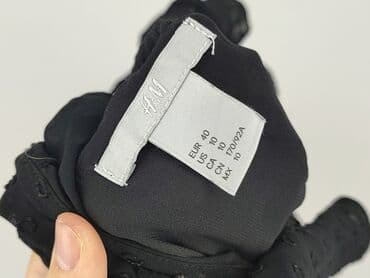 czarne bluzki w biale grochy: H&M, Bluzka damska, rozmiar L — 4