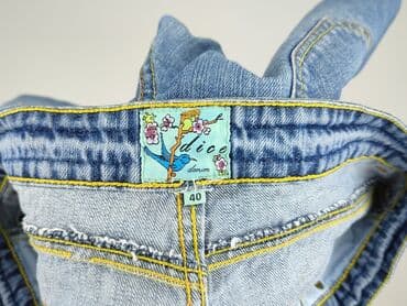 jeansy cropped damskie: Spodnie 3/4 damskie, rozmiar L — 4