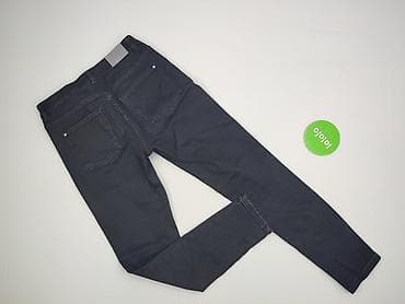 czarne cargo pull and bear: Zara, Jeansy damskie, rozmiar M — 3