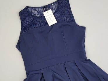 granatowa sukienka na wesele plus size: Sukienka damska, rozmiar M — 1