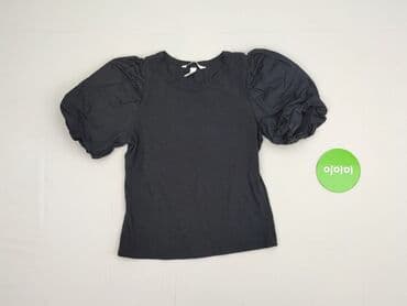 czarne bluzki z krótkim rękawem allegro: H&M, Bluzka damska, rozmiar XS — 2