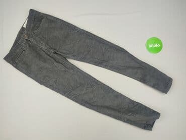 czarne spodnie z wysokim stanem reserved: Denim Co, Spodnie dla mężczyzn, 2XS — 2