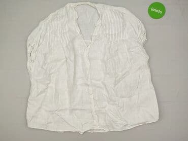 biała bluzka z dekoltem v: Women's blouse — 3