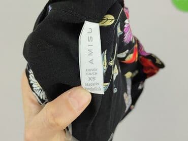 czarne luźne sukienki: Amisu, Bluzka damska, rozmiar XS — 4