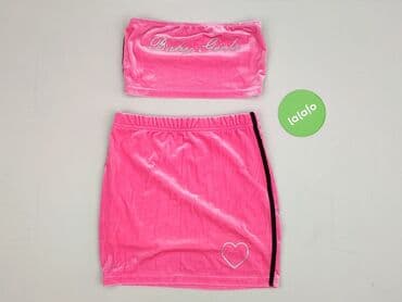 welurowa spódniczka: Komplet dresowy damski, rozmiar S — 2