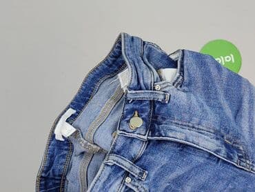 hm krótkie spodenki dzins low waist: H&M, Szorty damskie, rozmiar S — 6