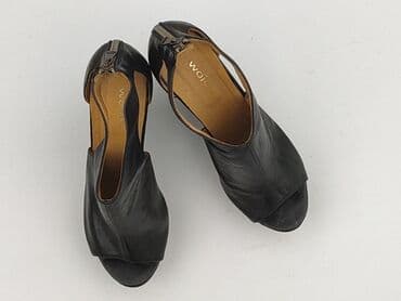 sandaly na koturnie w ccc: Wojas, Sandały damskie, rozmiar 40 — 1