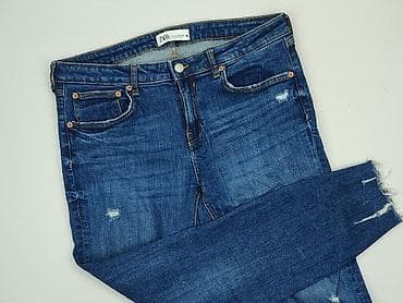 jeansy ecru: Zara, Jeansy damskie, rozmiar XL — 1