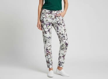 białe spodnie damskie mohito: Mohito, Spodnie materiałowe damskie, rozmiar XS — 7