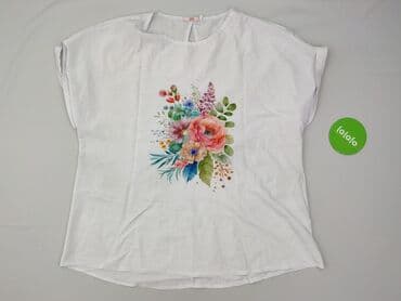 białe luźna bluzki: Bluzka damska, rozmiar 4XL — 2