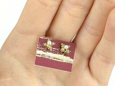 złote dodatki do zielonej sukienki: Earrings, Female, condition - Perfect — 4