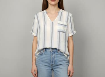 hm bluzki z krótkim rękawem: Bluzka damska, rozmiar S — 5