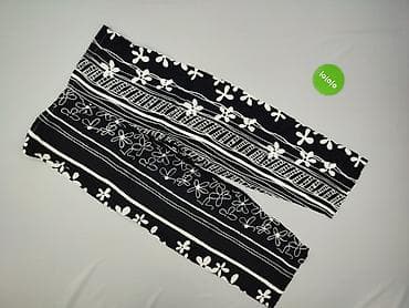 buty k: Czarno-białe spodnie damskie z szerokimi nogawkami i oryginalnym — 3