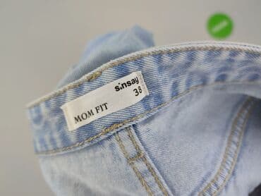 jeansy z asymetrycznym zapieciem: Jeansy damskie, rozmiar M — 5