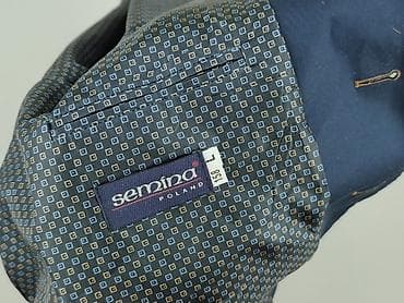 Marynarka męska Semina Poland, granatowa - Krój: jednorzędowa — 4