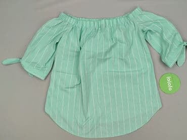 koszulka w paski damska: Peacocks, Bluzka damska, M — 7