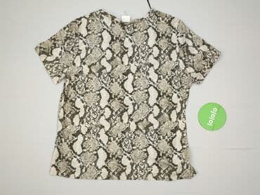 smog regular fit t shirty: H&M, T-shirt damski, rozmiar L — 3
