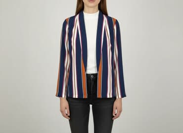 koszulka z lampasami: Bluzka damska, L — 7