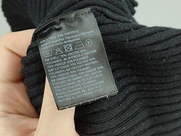 sukienki prążkowana czarna: H&M, Sukienka damska, rozmiar M — 7