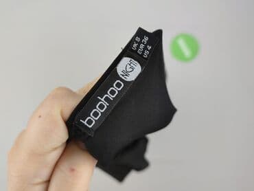 czarna sukienka ze srebrnymi wstawkami: Boohoo, Sukienka damska, S — 4