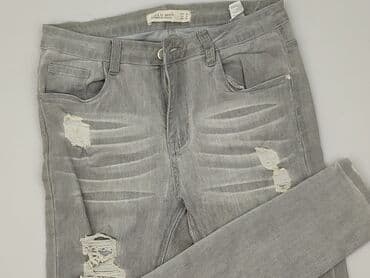 szerokie spodnie hello kitty: Jeansy damskie, rozmiar L — 1