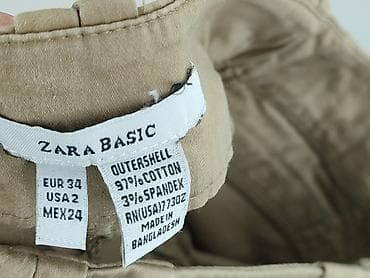 converse sizzer: Zara, Material trousers for women, size 2XS — 4