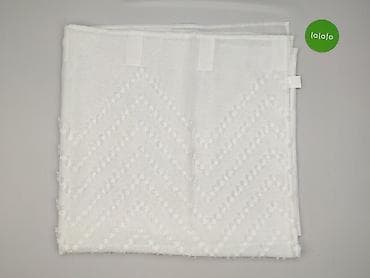 Lustra: Biała firana z dekoracyjną fakturą - Materiał: 100% poliester (metka — 2