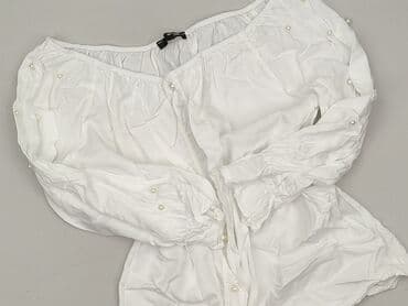 biala bluzka z dlugim rekawem: Bluzka damska, rozmiar S — 1