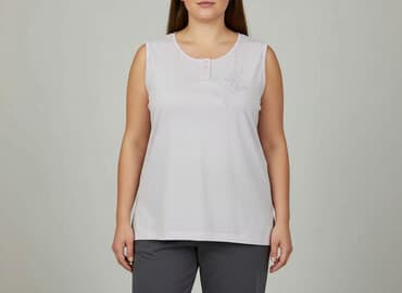 koszula nocna damska z długim rękawem: Pyjama shirt, size 2XL — 1